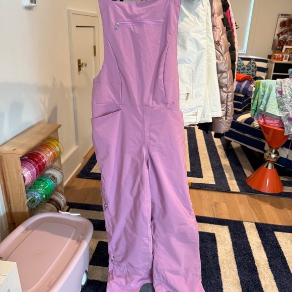 Obermeyer Women's Ski Bibs, Size 10, Lilac - Picture 2 of 3